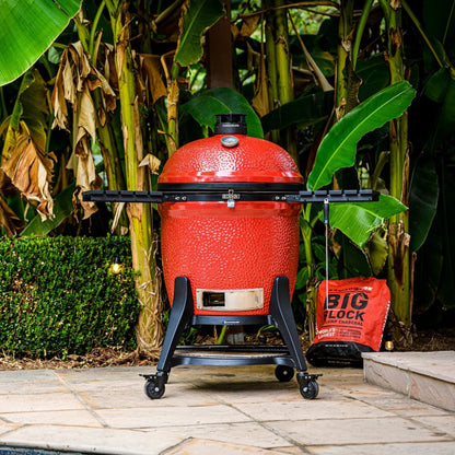GRILLDEN™ kamado joe big joe iii freestanding 24 inch charcoal grill w grill gripper ash tool