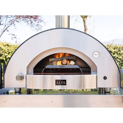 GRILLDEN™ alfa classico 4 pizze freestanding grey pizza oven