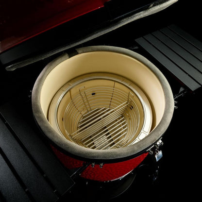 GRILLDEN™ kamado joe big joe ii freestanding 24 inch charcoal grill w grill gripper ash tool