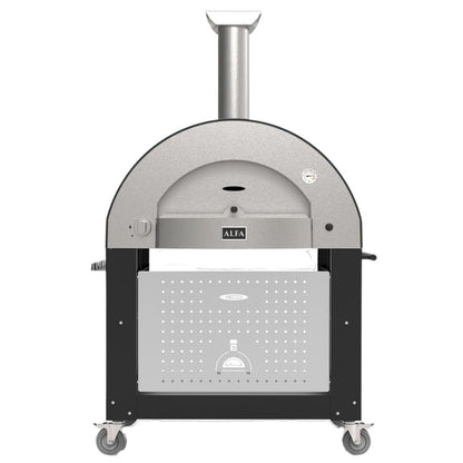 GRILLDEN™ alfa classico 4 pizze freestanding grey pizza oven