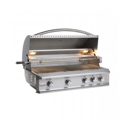 GRILLDEN™ blaze professional 44 inch 4 burner built in gas grill with rear infrared burner