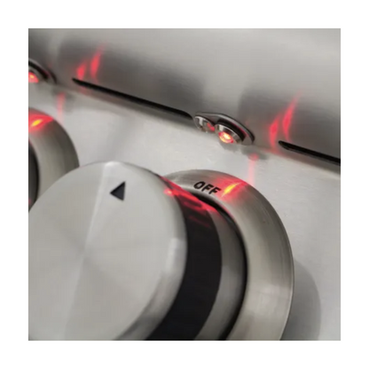 GRILLDEN™ blaze 40 inch 5 burner lte gas grill with rear burner and built in lighting system