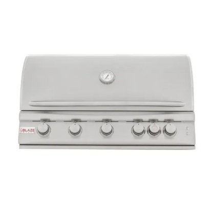 GRILLDEN™ blaze 40 inch 5 burner lte gas grill with rear burner and built in lighting system