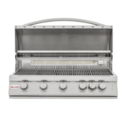 GRILLDEN™ blaze 40 inch 5 burner lte gas grill with rear burner and built in lighting system