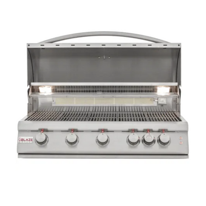GRILLDEN™ blaze 40 inch 5 burner lte gas grill with rear burner and built in lighting system