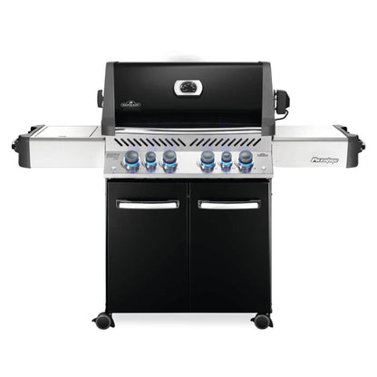 GRILLDEN™ napoleon prestige® 500 rsib black freestanding gas grill w infrared side and rear burners