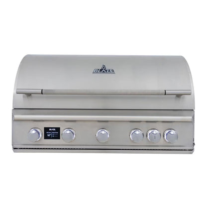 GRILLDEN™ blaze lte pro 40 inch 5 burner built in gas grill w digital temperature screen rear infrared burner