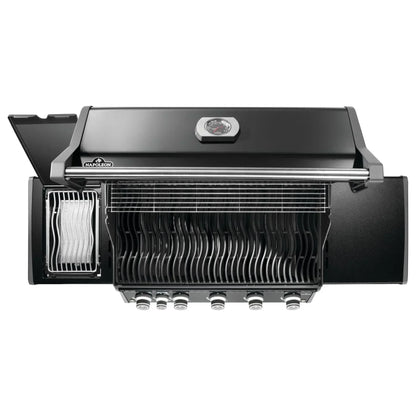 GRILLDEN™ napoleon rogue pro 625 sib black freestanding gas grill w infrared side burner