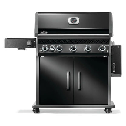 GRILLDEN™ napoleon rogue pro 625 sib black freestanding gas grill w infrared side burner