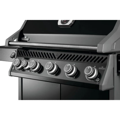 GRILLDEN™ napoleon rogue pro 625 sib black freestanding gas grill w infrared side burner